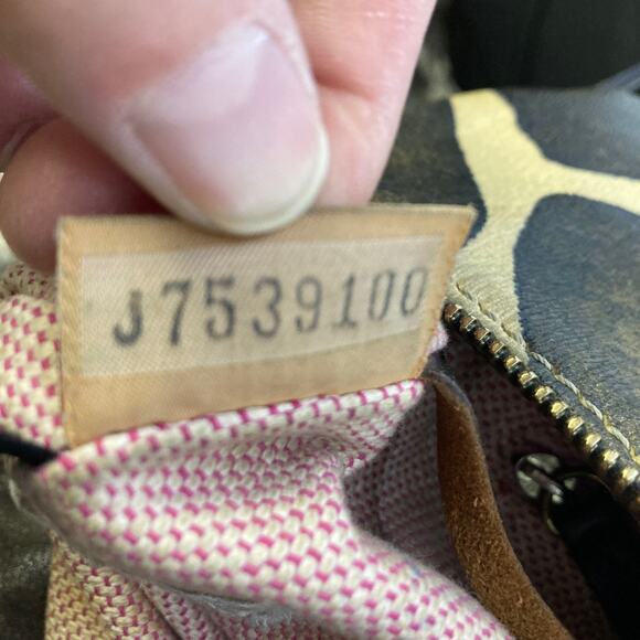 DOONEY & BOURKE ANIMAL PRINT LEATHER SHOULDER BAG (ASIS) - Picture 14 of 16